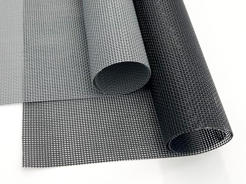 Fliegengitter katzensicher Katzenschutzgitter PetScreen Meterware 120 cm breit Insektensfreier Wohnraum und Schutz des Lieblings Fliegengitter reißfest Katzenschutzgewebe Insektenschutz (schwarz)