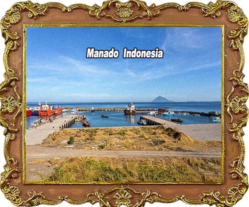 Manado Kühlschrankmagnete, Indonesien, Touristen-Souvenir, Kühlschrankdekoration, Magnet