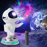 Astronaut Projektion Lampe Led Weltraum Nachthimmel Lichtprojektor Lampe Mit Timer & Fernbedienung Sternenhimmel Projektor Einstellbare Helligkeit & Geschwindigkeit 360°Rotation für Kinder &Erwachsene