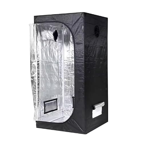 U. Uberlux Grow Zelt, Anzuchtzelt, Growbox, Grow Tent, Gewächszelt, Wachstumszelt, Gewächshaus Indoor, 60 x 60 x 140cm, 82215