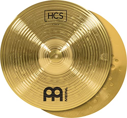 Meinl Cymbals HCS Hihat — 13 Zoll (Video) Schlagzeug Becken – Paar – (33,02cm) Messing, Traditionelles Finish (HCS13H)