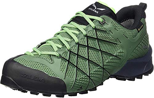 Salewa MS Wildfire Gore-TEX Zapatos de Senderismo, Myrtle/Fluo Green, 46 EU