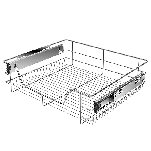 KESSER® Teleskopschublade 60 cm ✓ Küchenschublade ✓ Küchenschrank ✓ Korbauszug ✓ Schrankauszug ✓ Vollauszug ✓ Schublade