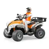 bruder 63000 - Quad mit Fahrer - 1:16 Spielzeug-Figur Mann Mensch Fahrzeug Geländewagen