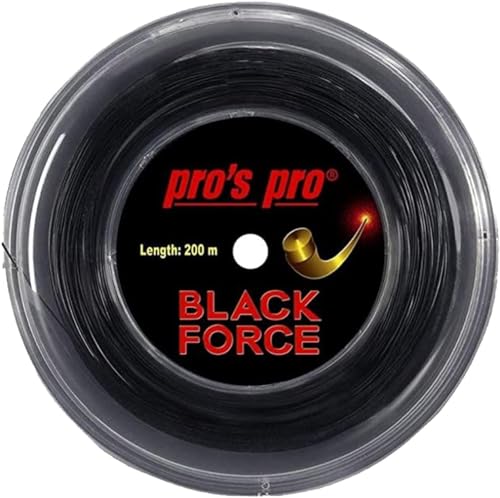 Black Force Tennissaite - Schwarz - 200m 1.19mm