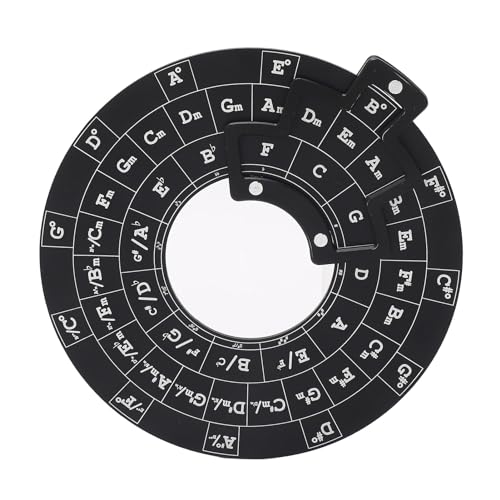 Stabiles Rotations -Akkordrad mit Aluminiumlegierung, Musiktheorie Bildungsbehörde für das Lernen von Mitarbeitern, Vielseitige Verwendung für Klavier, Gitarre, Geige und Bass