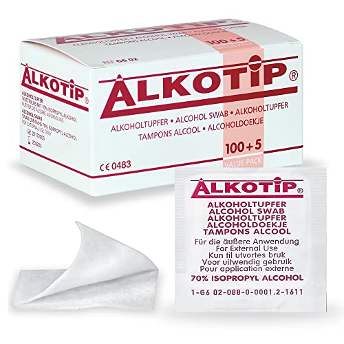 Alkotip 05004008 Alkoholtupfer, steril (105-er Pack)