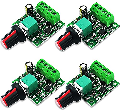 RUNCCI-YUN 4pcs 1,8 V 3 V 5 V 6 V 7,2 V 12 V 2A PWM Motor-Drehzahlsteller,DC drehzahlregler 12v,Motordrehzahl Schalter Controller Led Volt Regler Speed Controller