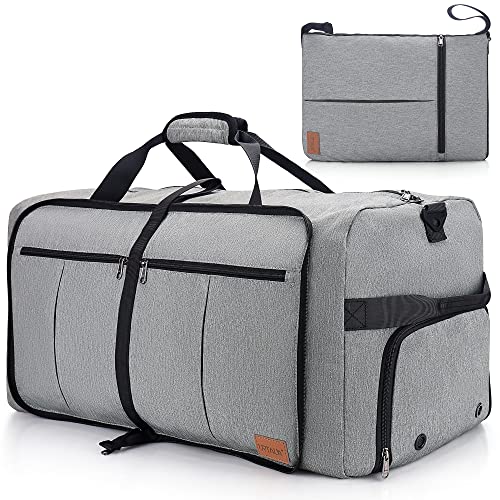 Urtala Faltbare Reisetasche für Herren & Damen, 120L Groß Weekender Übernachtungstasche mit Schuhfach, wasserdichte Handgepäck Tasche/Sporttasche