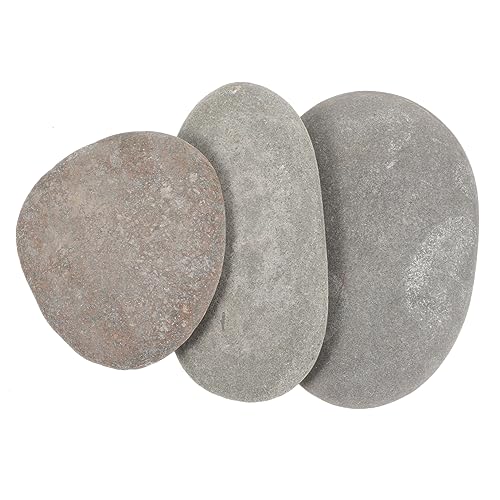 BESPORTBLE 3er Set Schildkröten Sonnensteine Flache Dekoration Für Terrarien Natürliche Steinplattform Für Reptilien 7 Zufällige Farben Ideal Für Aquarien Und