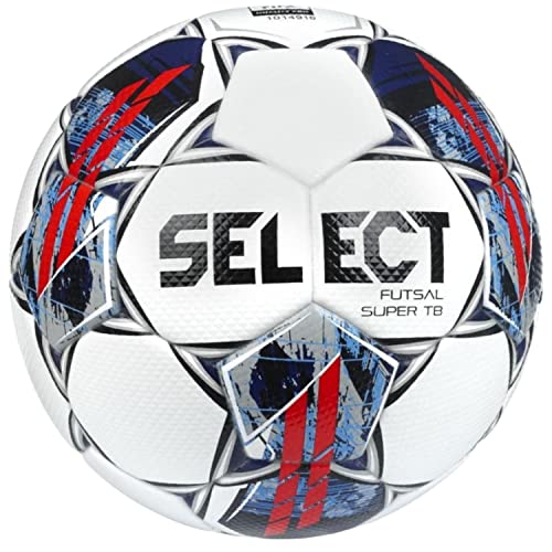 Select Futsal Super TB V22 FIFA Quality Pro Ball Futsal SUPER WHT-BLK, Womens,Mens Footballs, White, 4 EU