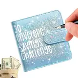 Nankoyal 30-Tage-Challenge-Umschlagbinder, Geldspar-Challenge mit 30 Umschlägen | Haushaltsbuch,Sparbuch für Finanzplaner, Geldumschläge zum Verstauen von Bargeld, Nachverfolgung