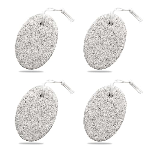 zoerbufan 4 Stück Bimsstein Fußpflege, Hornhautentferner Pumice Stone für Füße und Hände, Fußpeeling für Perfekte Hornhaut und Hautverhärtungen Entfernung, Lavastein Fußpflege