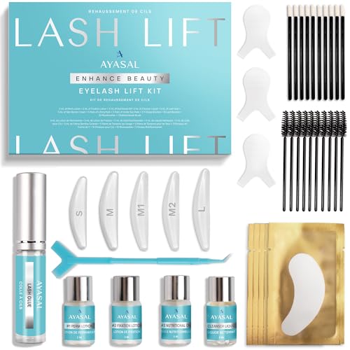 AYASAL Wimpernlifting Set: Koreanische Formel für Wimpern Lifting, Lash Lifting Set – Schonendes, Thio-freies Wimpernlifting Set mit detaillierter Anleitung für den Heimgebrauch