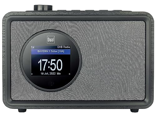 Dual Internetradio DAB+ Digitalradio UKW Radio mit Bluetooth und Akku WLAN Wecker Farbdisplay CR 501