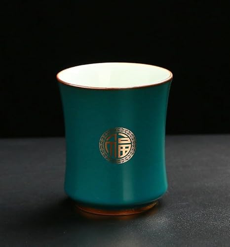 TUKRPQMRI Chinesische traditionelle chinesische Medizin- und Medizinprodukte-Hersteller: 中国工艺-江西非遗手绘蓝花陶瓷杯单杯茶具茶杯掐丝珐琅彩斗笠杯/10
