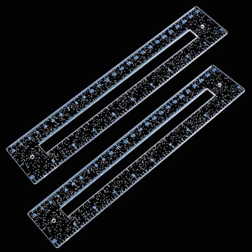 PH PandaHall 2 Stück Vorlagen Zur Reißverschlussherstellung 8x0.5 Zoll Transparente Reißverschlussvorlage Acryl Reißverschlusstaschenvorlage Für Anfängertaschen Mit Reißverschluss Näharbeiten