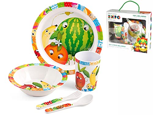 HOME Paket 5 Stück Baby Melamin Expo Einrichtungszubehör für Kinder, Material, Multicolor