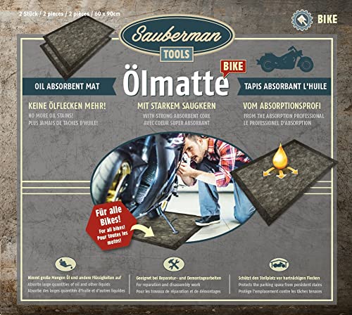 Ölmatte für Motorrad, Quad, ATV, UTV 2 Stück zur Aufnahme von Altöl