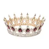 Brautkrone, Tiara, Runde Krone, Handgefertigter Abschlussball-Schmuck, Klassische Legierung, Glänzend