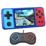 Bornkid Handheld Spielekonsole für Kinder und Seniors mit Integriertem 270 Videospiel 3.0 Zoll Wiederaufladbar Electronic Handheld Spiele hat 3,5 MM Kopfhörerbuchse (Schwarz Gelb)