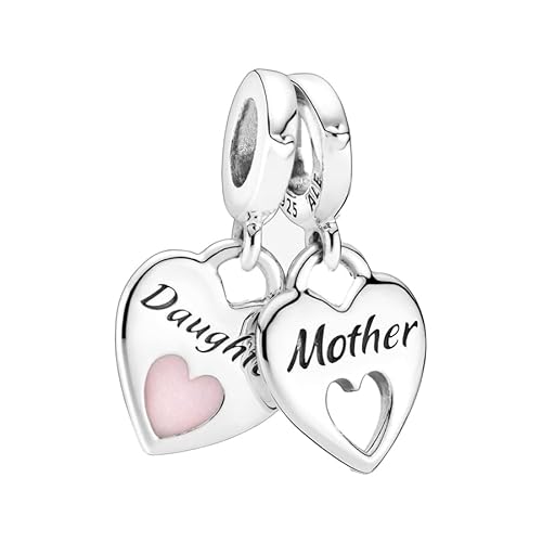 Feitery Christmas Familie Daughter and Mother Charms Armband Bead Charm für Damen Weihnachtszeit