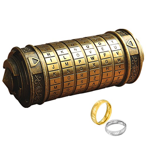 Da Vinci Code Mini Cryptex Rätsel und Puzzle für Weihnachten, Valentinstag und Geburtstag Freunde und Bekannte