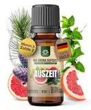 NORDHOLZ® Saunaaufguss BIO [NATURREINE ÄTHERISCHE BIO-ÖLE] Sauna Aufgussmittel #1 Auszeit 10ml Zirbe, Grapefruit, Minze - Sauna Aufguss Zubehör