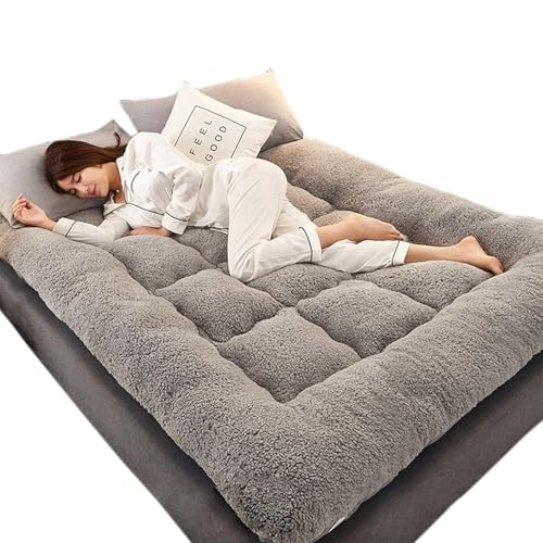 Hhllyujff Japanische Boden-Futon-Matratze, Aufrollbare King-Size-Matratze Bodenbett-Tatami, Tragbare Faltbare Matratze, Zusammenklappbare Schlafbettunterlage Für Zuhause, Camping, Couch(90 * 200cm)