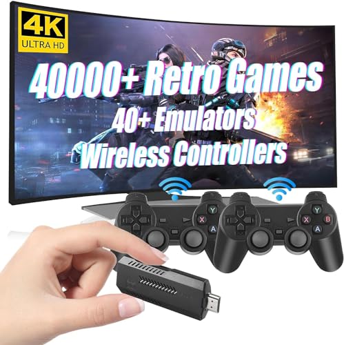 Retro-Gaming-Konsole, Retro-Spielekonsole, Konsole, Retro-HDMI-Konsole, 4K, mit TV, Spielsets, Gamebox, Strategiespiel