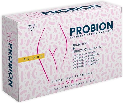 BALANCE NUTRITION Milchsäurebakterien Scheide Probiotika Frauen Vaginal Probiotics Nahrungsergänzungsmittel Präbiotika Hilfreich zur Steigerung Wohlerghens Bakteriellen Vaginalflora 30 Kapseln