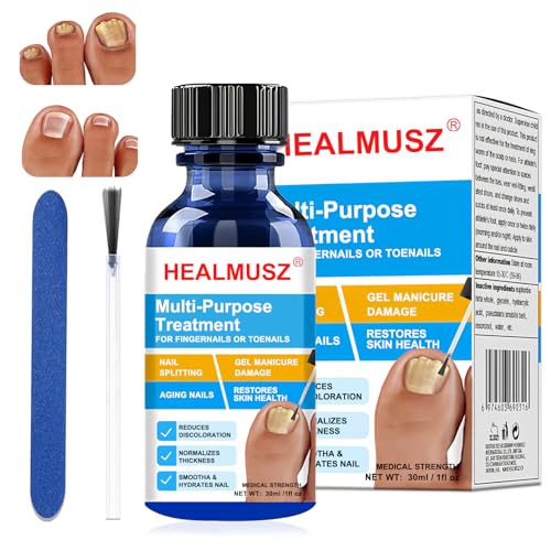 30ML Nagelpflege und Behandlung, Nagelaufbauserum mit Nagelfeile, Fingernägel und Fußnägel für Nail Care, NägelReparatur,Schnell Wirkendes Nagelbehandlung, Nagelpflege pflegend