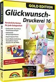 Glückwunsch Druckerei 16 Gold - Karten für Hochzeit, Geburtstag, Taufe, Weihnachten, Geburt uvm. für Windows 11, 10, 8.1, 7