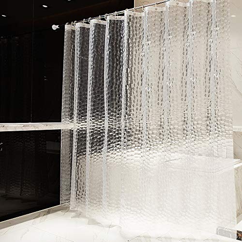 OTraki Duschvorhang 240 x 200 cm (Breite 240, Höhe 200) Anti Schimmel, Eva Duschvorhänge Umweltfreundlich Badvorhänge Waschbar Shower Curtains 3D Wasserdicht mit 16 duschvorhang Ringe