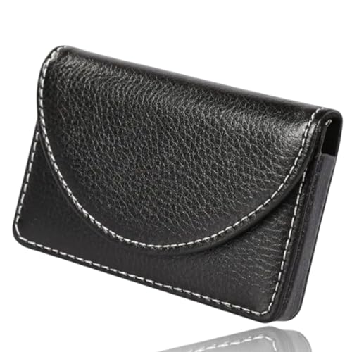 Crrynuo Professionelle PU Leder Luxus Visitenkartenhalter, 1 Stück Kleines Geldbörse Portemonnaie LedEWFAer,Mini Geldbörse Herren,schwarz Mini-Edition,Portemonnaie Kreditkartenetui für Frauen Mädchen