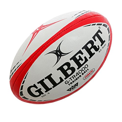 Gilbert G, TR4000, Rugby-Ball, Unisex, Erwachsene, Farbe: rot, 5