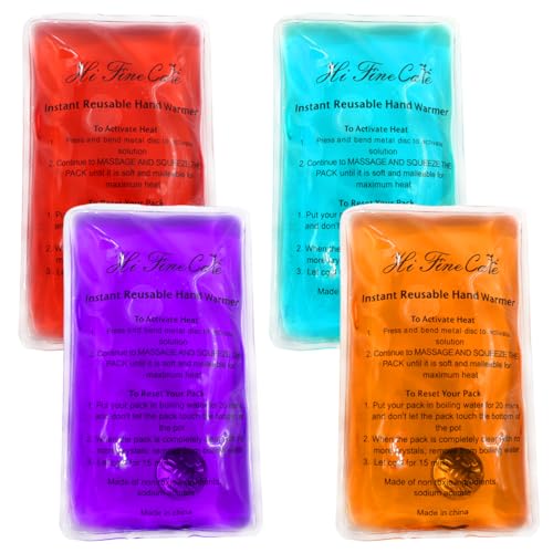 Handwärmer, Wiederverwendbar Taschenwärmer Handwärmer klick, Handwärmer für unterwegs - Kinder und Erwachsene Handwärmer, Pouch Gel Handwärmer für Camping, Outdoor