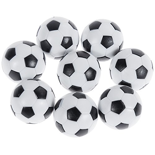 GOLDGE 8 PCS Tischfußball Kickerbälle,Tischfußball Kugeln Mini Ball,Schwarz und Weiß