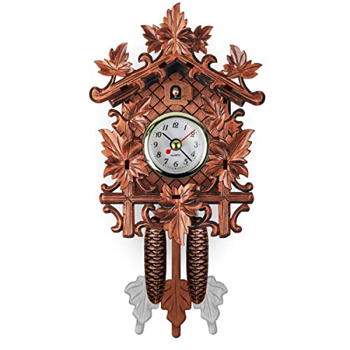 Eurobuy Hölzerne Kuckucksuhr Vintage Wand Hängende Uhr Home Ornament Wanddekoration für g Zimmer Büro 1 Holz Kuckucksuhr Home Ornament Holz Kuckuck Form Uhr Traditionelle Wand Hängende Uhr Home de