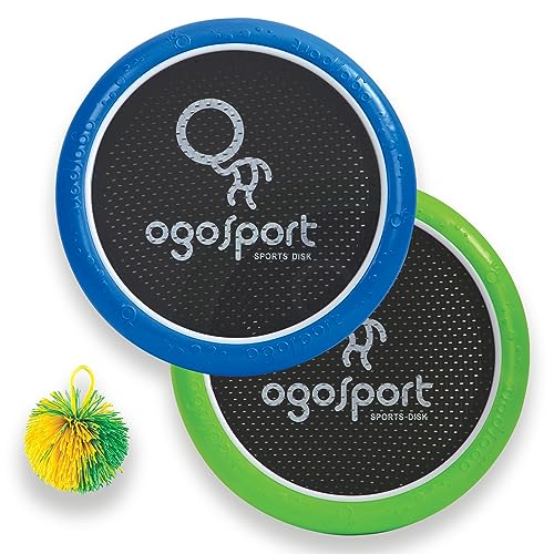 Schildkröt Ogo Sport Set, 2 Ogo Softdiscs Ø29cm, limegreen und blau, 1 Ball, Standardgrösse, der beliebte Spiel-Klassiker, 970198