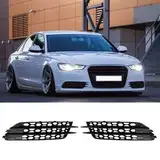 LUISAS Nebelscheinwerfer Gitter für Audi A6 C7 2012 2013 2014 2015,Vorne Links Rechts Unteren Stoßstange Nebelscheinwerfer Grill Abdeckung Trim