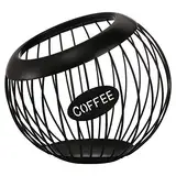 TOPZEA Kaffeekapselhalter, große Kapazität, K-Becherhalter, Metall, Kaffeekapsel-Aufbewahrungskorb für Kaffeebar, Espresso-Kaffeekapsel-Organizer für Theke, Kaffeestation-Organizer, Kaffeebar-Zubehör