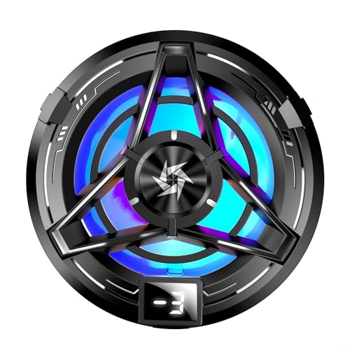 ZYWUOY Phone Cooler, Phone Cooling Fan, X106 Handy Radiator for Live Streaming, Outdoor Vlog, Mobile Gaming.(Black)