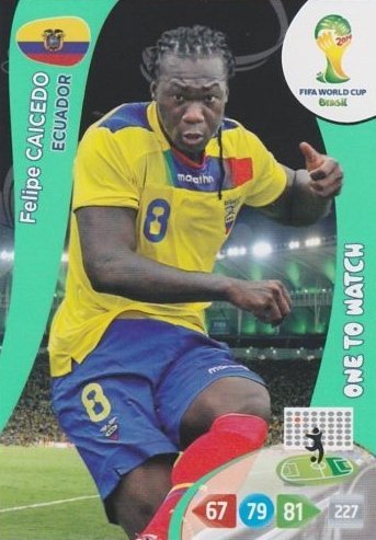 FIFA World Cup 2014 Brazil Adrenalyn XL Felipe Caicedo One To Watch