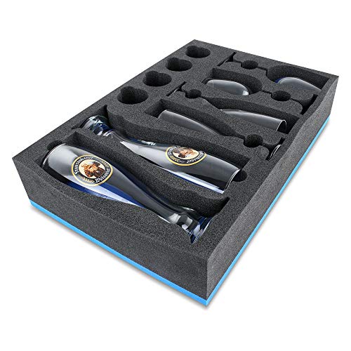 HeoSolution GLÄSERSET FÜR WOHNMOBILE, WOHNWAGEN UND BOOTE Set 2011 Wein- Bier- Sekt groß