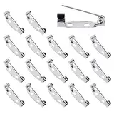 120 Stück Broschennadeln Safety Pin, Silber 0.7in Sicherheitsnadel Metall Broschen Sicherheitsnadeln Brooch Pins for DIY Crafts Schmuck Handwerk Tone Safety Pins for Brooch Back Clasps