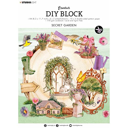 Studio Light • DIY Block Secret garden Essentials nr.36