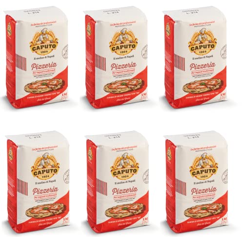 6x Farina Molino Caputo Pizzeria per Pizza Napoli Pizzamehl Pizza Mehl 1kg