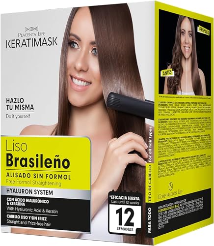 Be Natural Brasilianisches Glättungs-Set mit Keratin, Grün