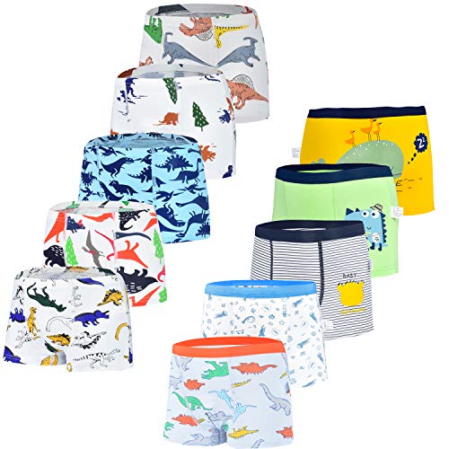 JackLoveBriefs Kinder Unterhose Jungen 10er-Pack 4-6Jahre Mehrfarbig Größe:L